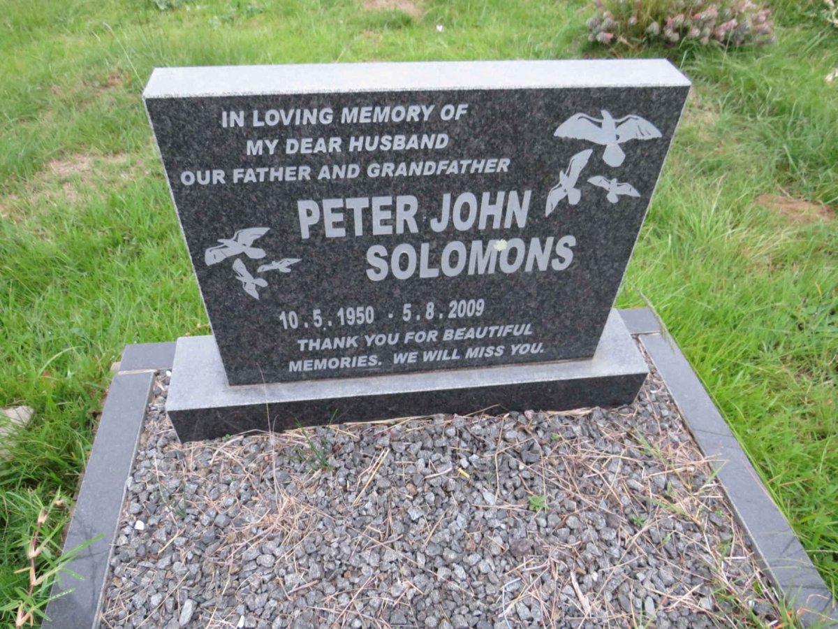 SOLOMONS Peter John 1950-2009