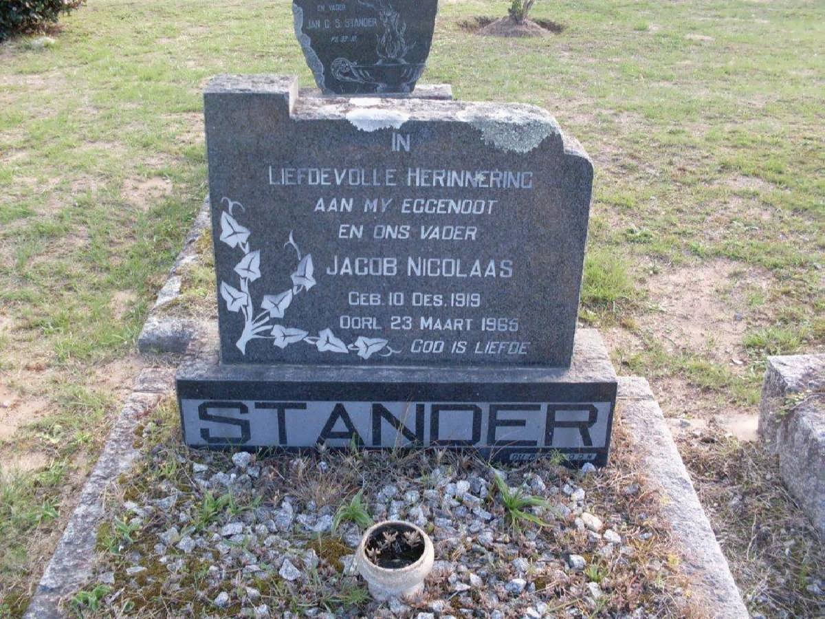 STANDER Jacob Nicolaas 1919-1965