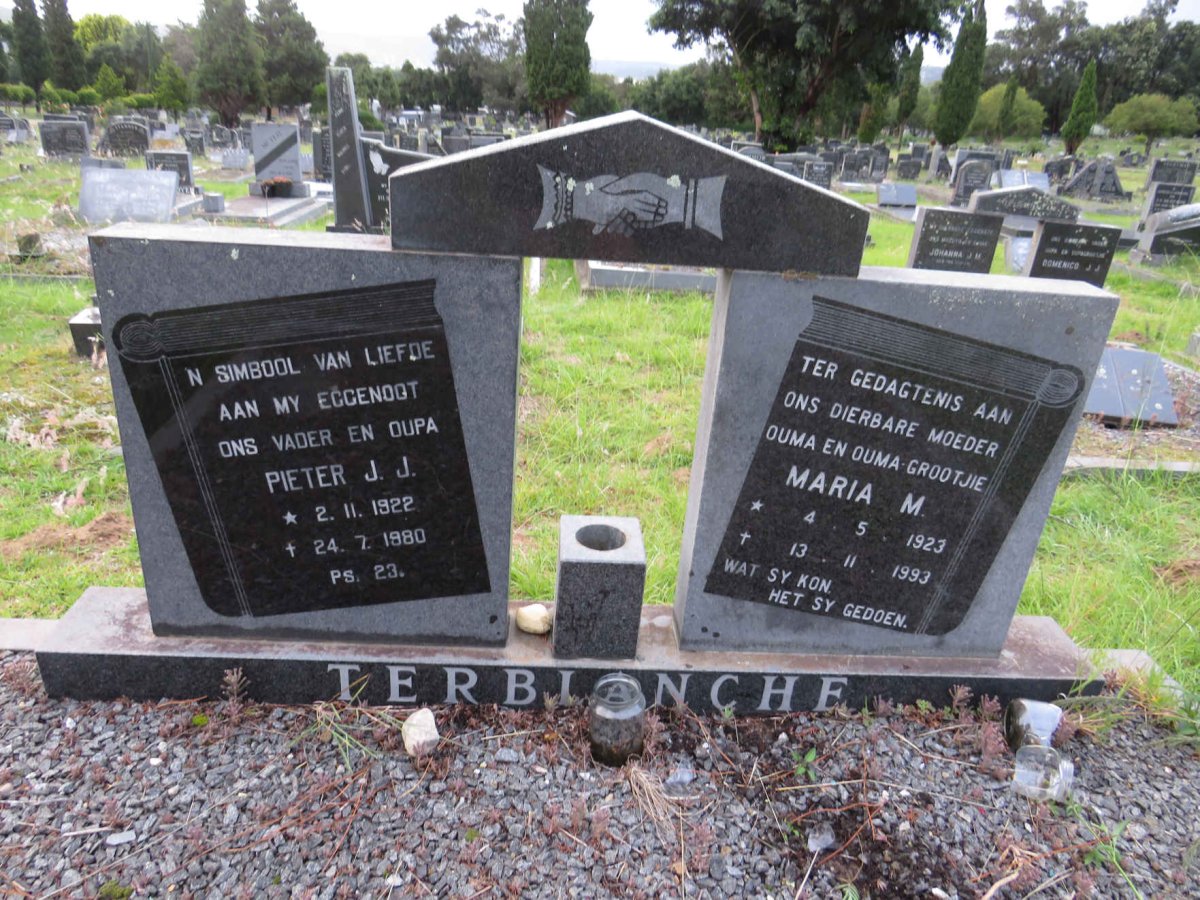 TERBLANCHE Pieter J.J. 1922-1980 & Maria M. 1923-1993