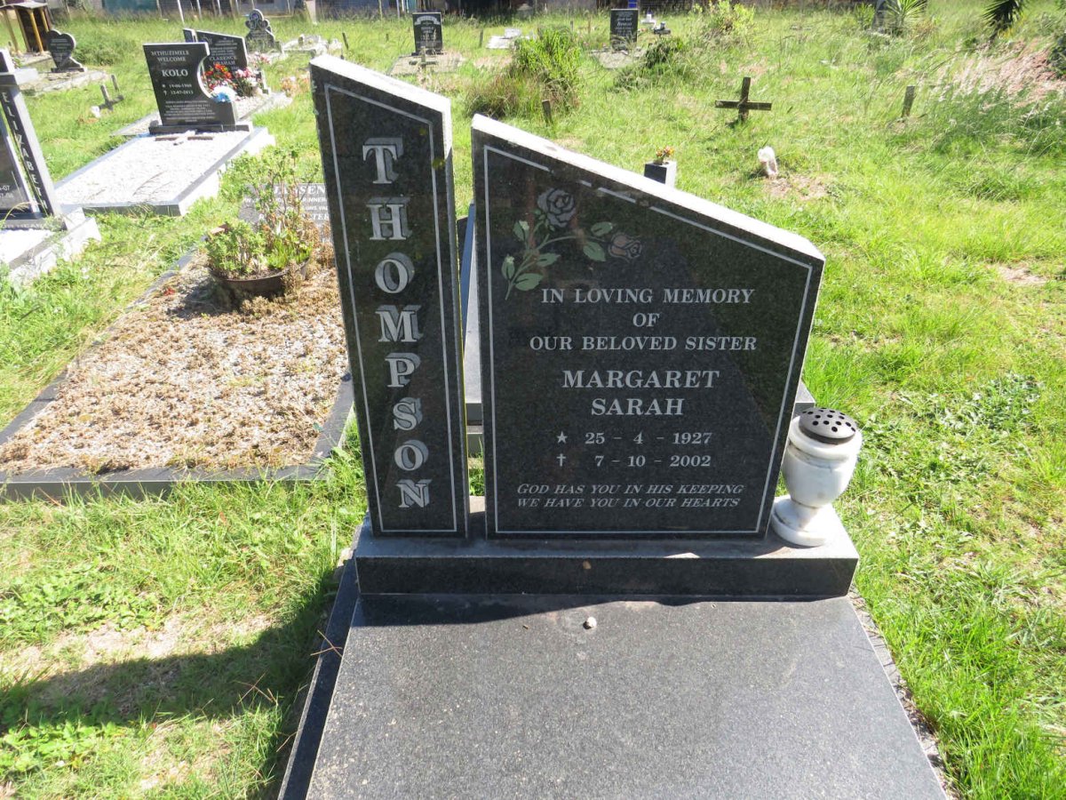 THOMPSON Margaret Sarah 1927-2002
