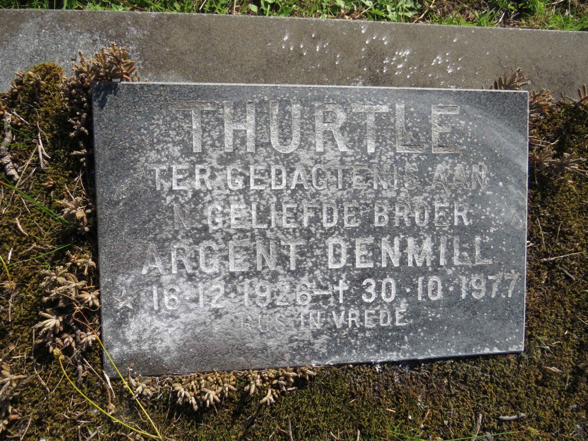 THURTLE Argent Denmill 1926-1977