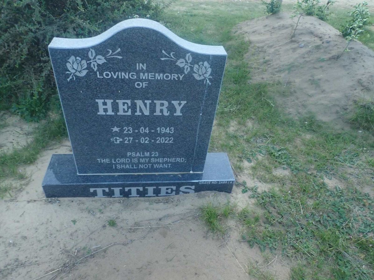 TITIES Henry 1943-2022
