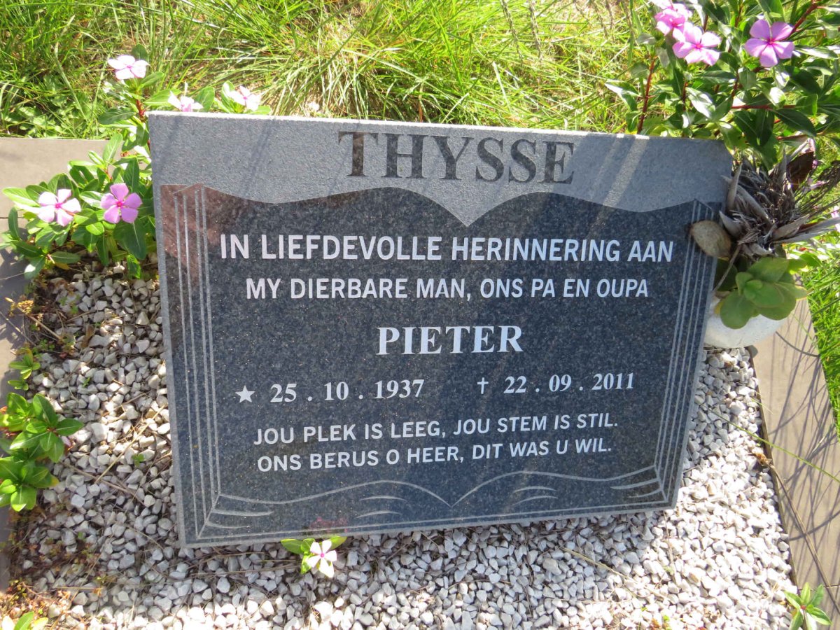 THYSSE Pieter 1937-2011