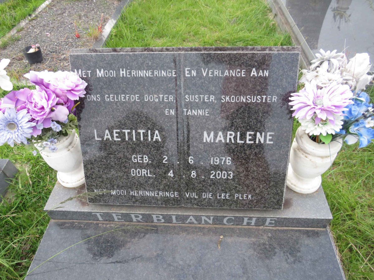 TERBLANCHE Laetitia Marlene 1976-2003