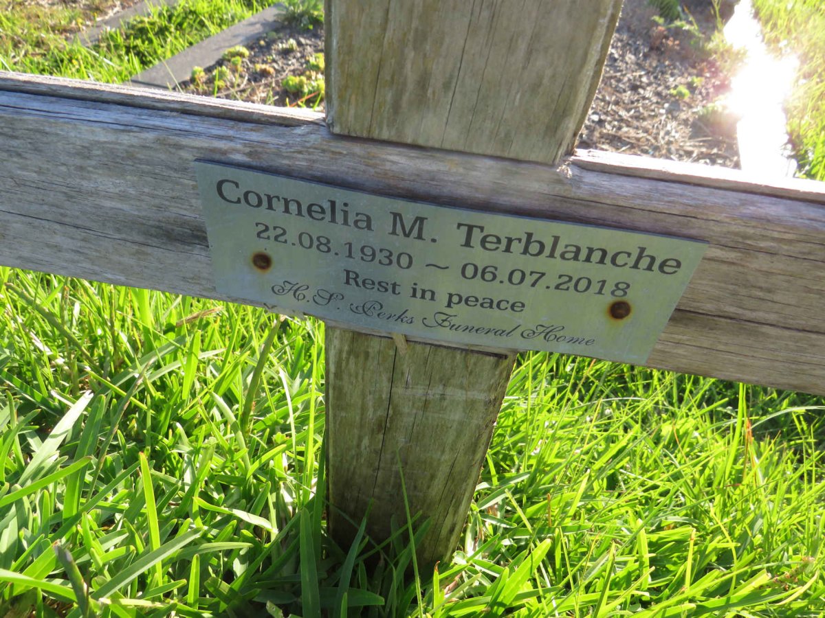 TERBLANCHE Cornelia M. 1930-2018