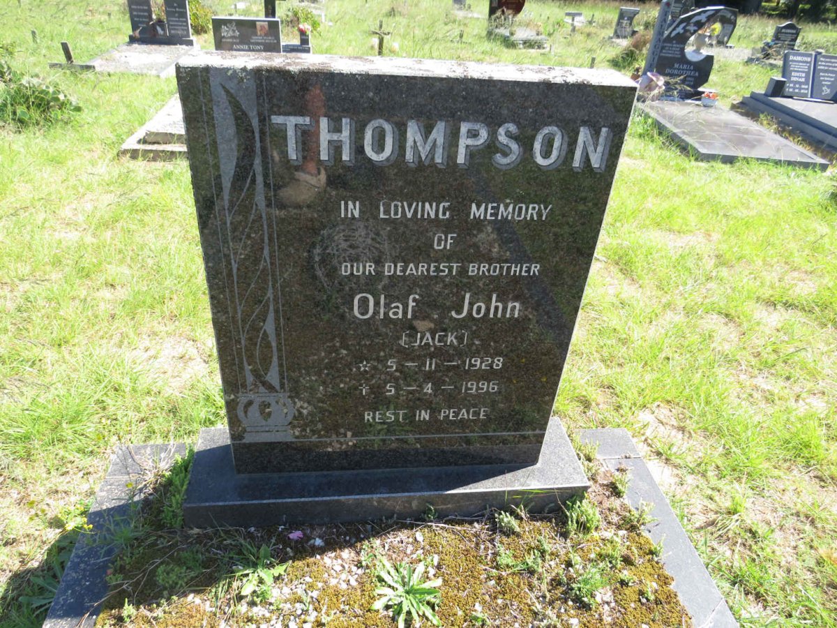 THOMPSON Olaf John 1928-1996