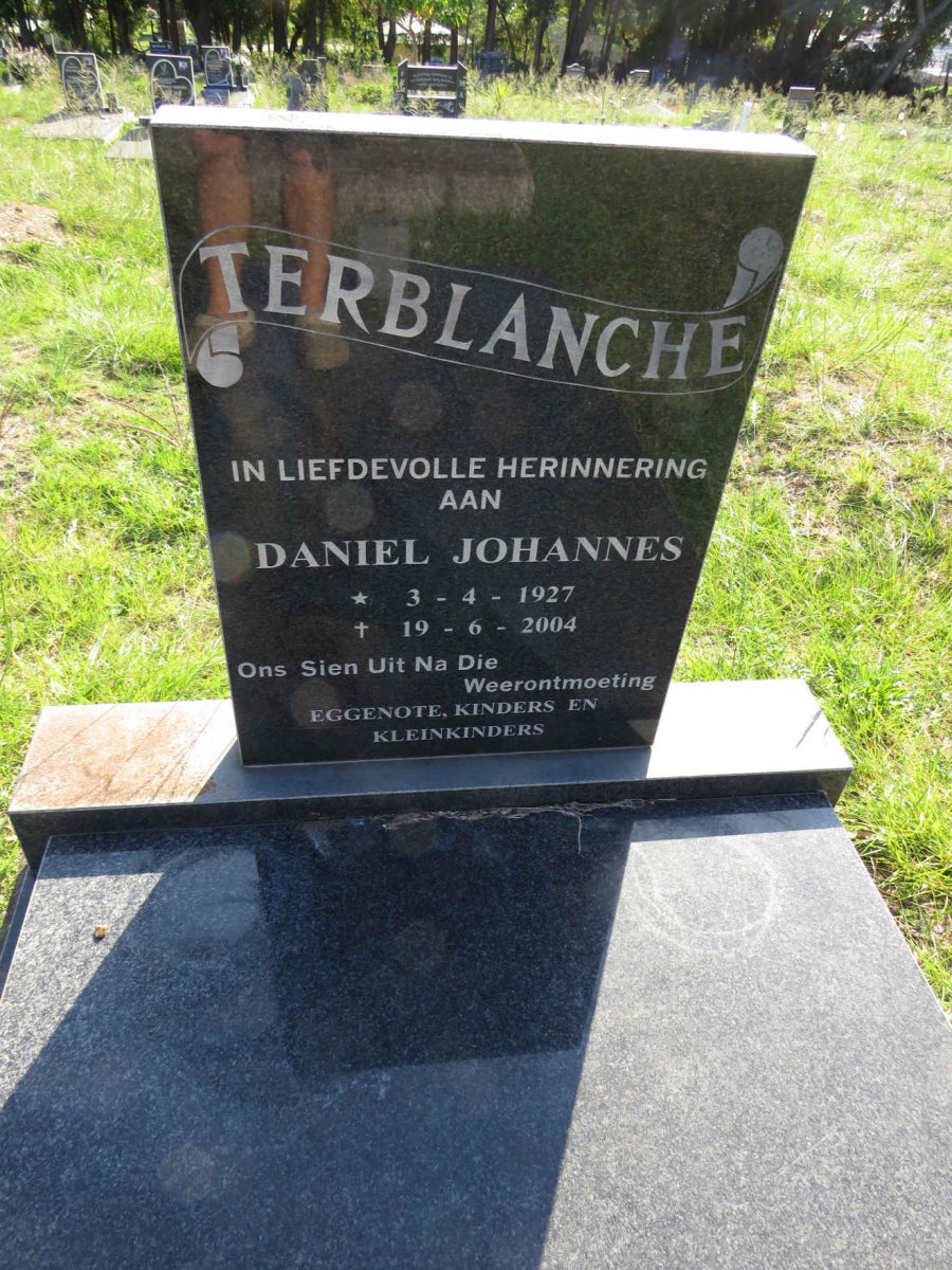 TERBLANCHE Daniel Johannes 1927-2004
