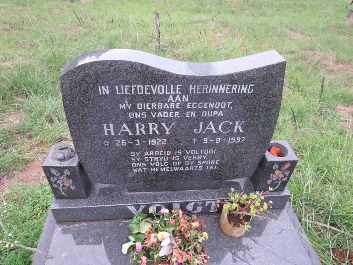 VOIGT Harry Jack 1922-1997