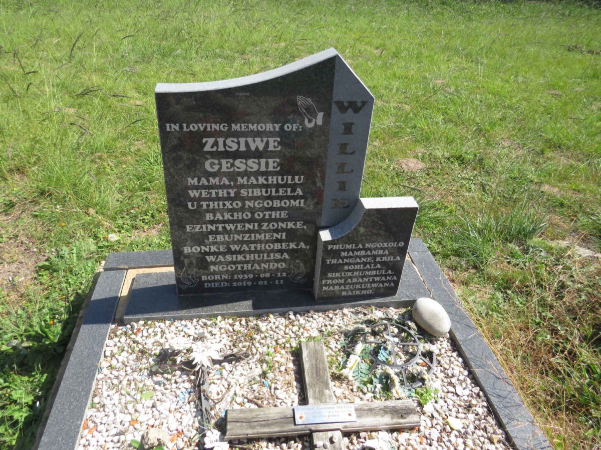 WILLIE Zisiwe Gessie 1939-2019