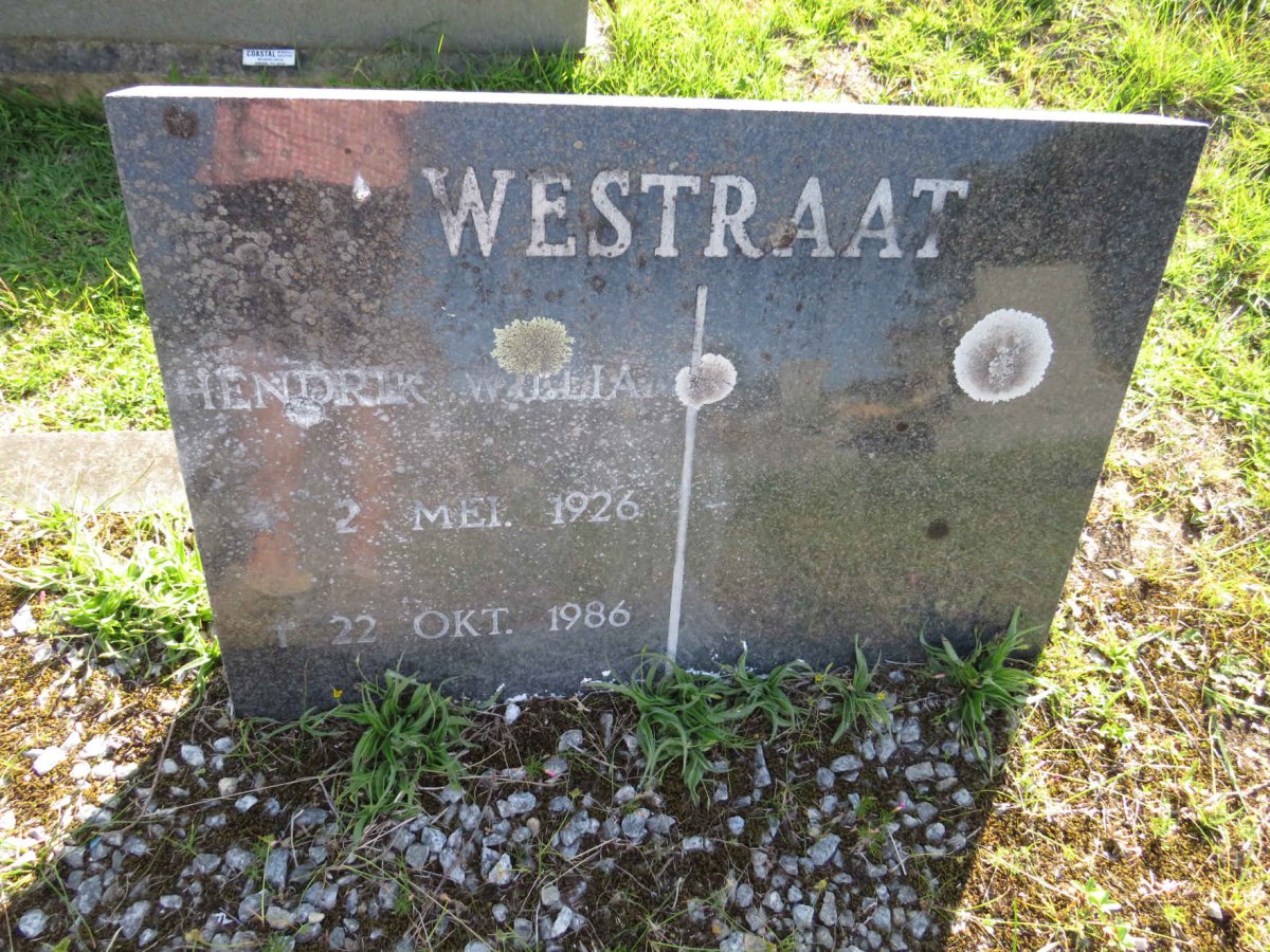 WESTRAAT Hendrik William 1926-1986