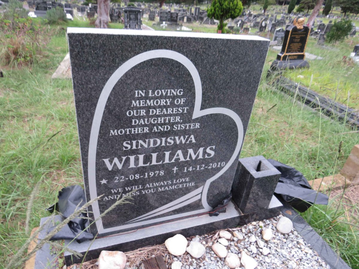 WILLIAMS Sindiswa 1978-2010