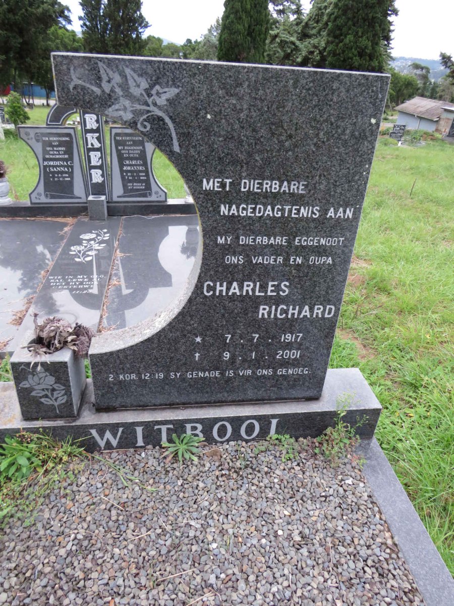 WITBOOI Charles Richard 1917-2001