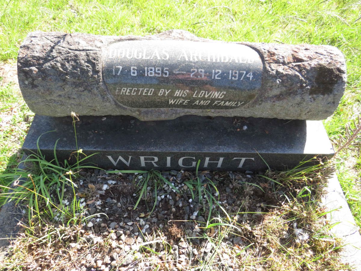 WRIGHT Douglas Archibald 1895-1974