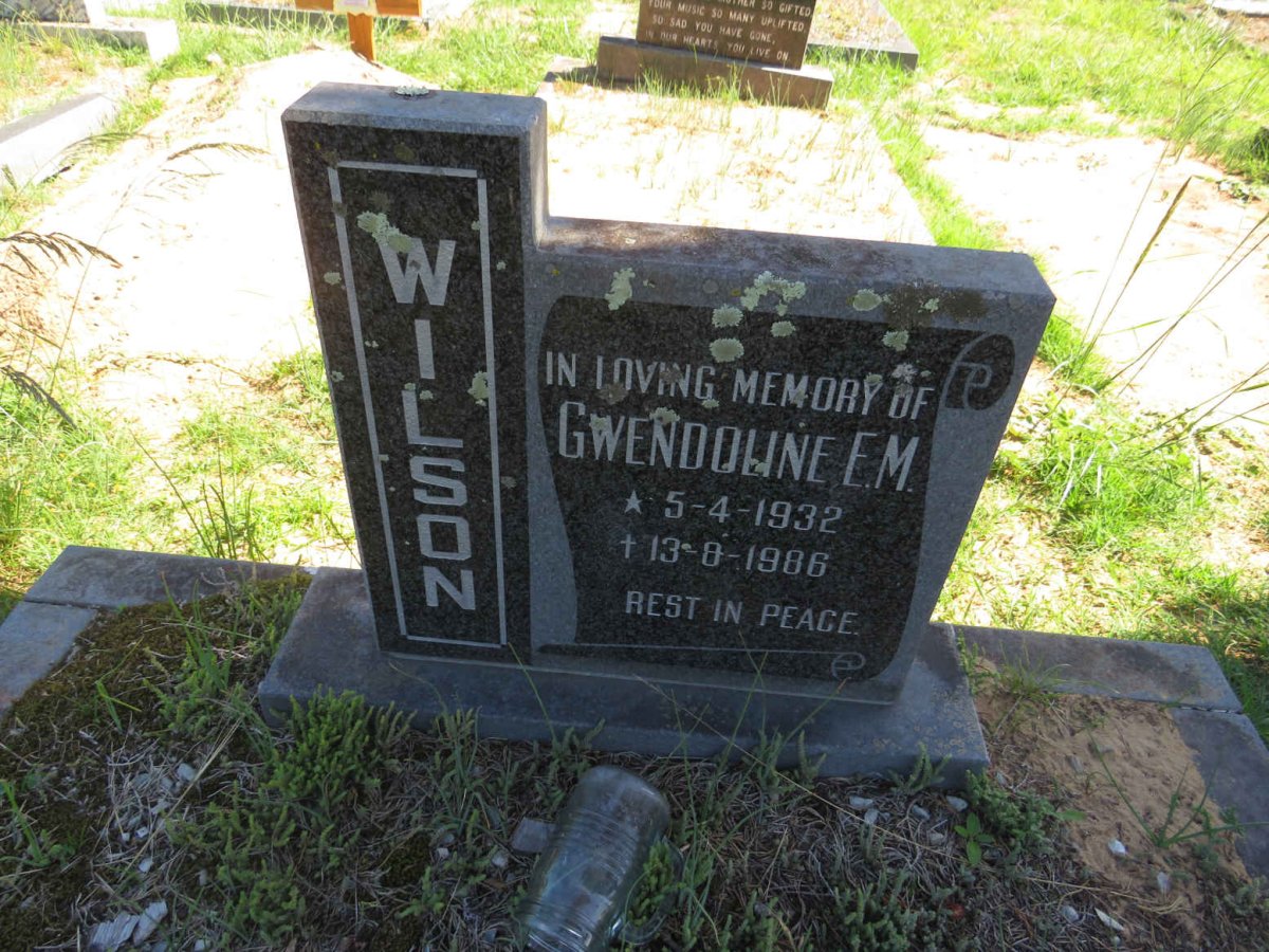 WILSON Gwendoline E.M. 1932-1986