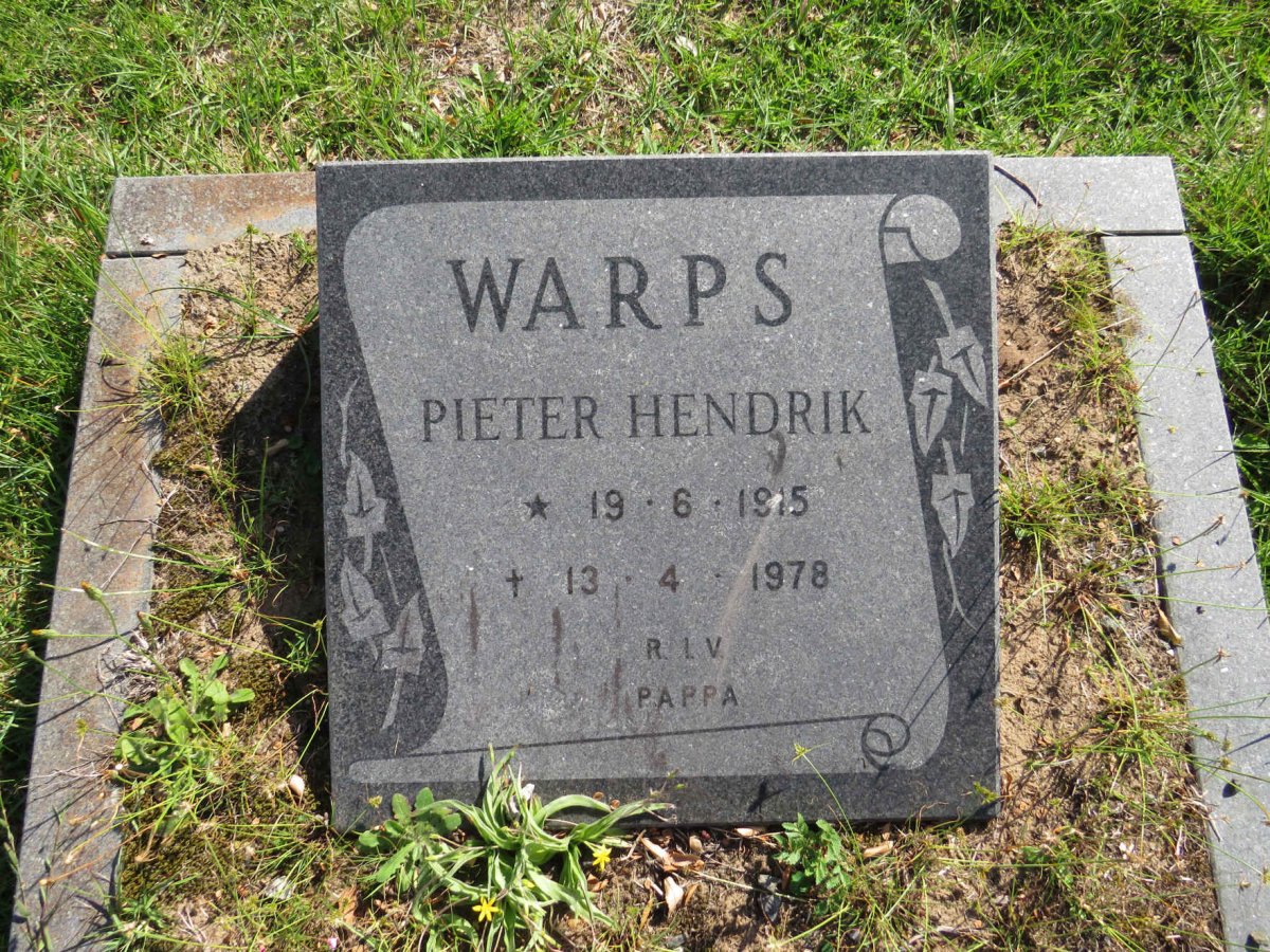 WARPS Pieter Hendrik 1915-1978
