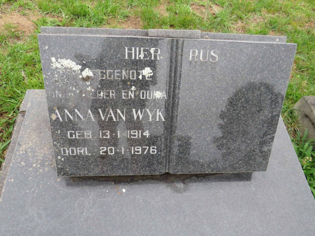 WYK Anna, van 1914-1976