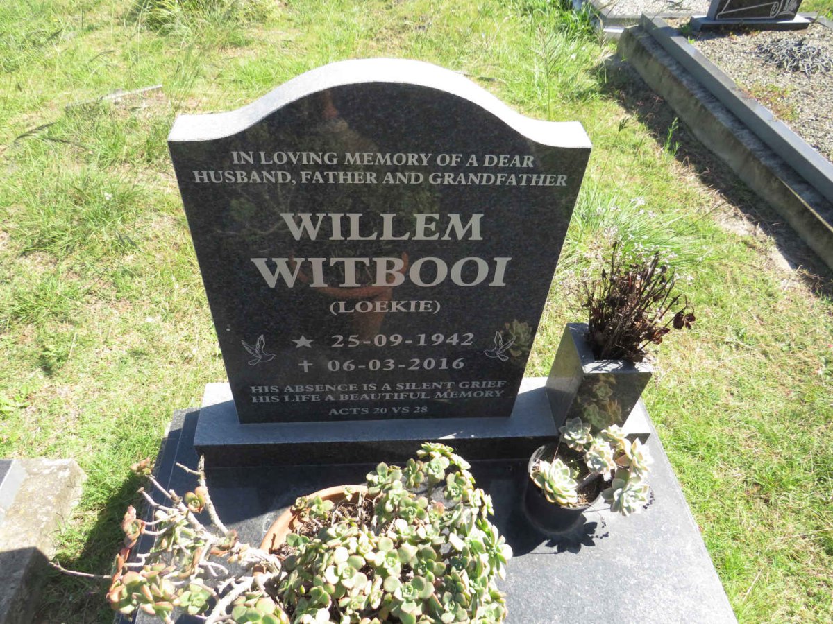 WITBOOI Willem 1942-2016