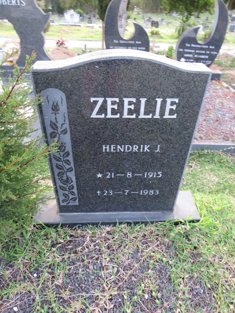 ZEELIE Hendrik J. 1915-1983