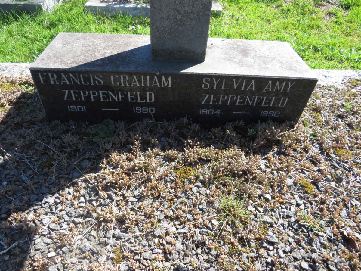ZEPPENFELD Francis Graham 1901-1980 &amp; Sylvia Amy 1904-1992