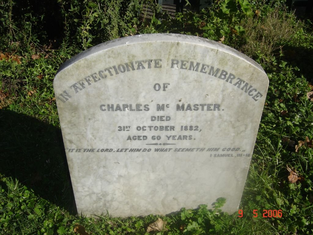 McMASTER Charles -1882