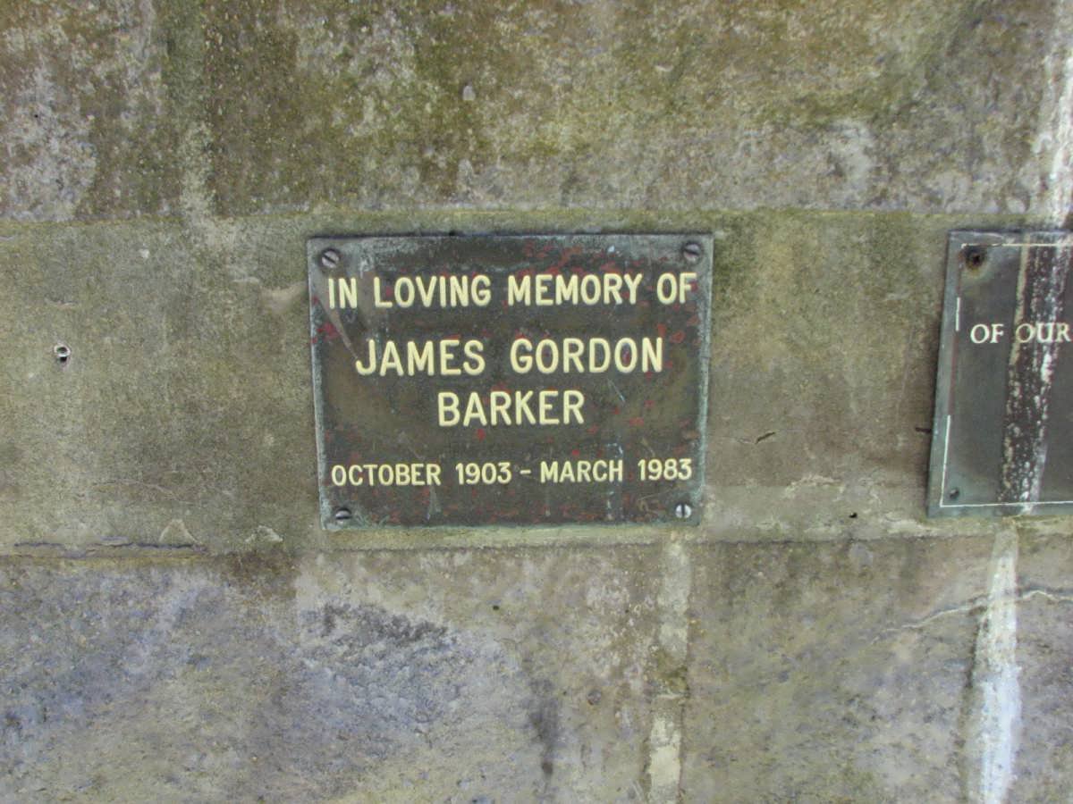 BARKER James Gordon 1903-1983