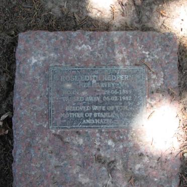 REDFERN Rose Edith nee HARVEY 1889-1982