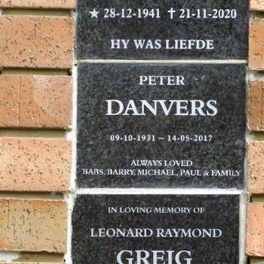 DANVERS Peter 1931-2017