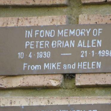 ALLEN Peter Brian 1930-1998