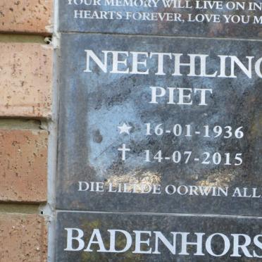 NEETHLING Piet 1936-2015