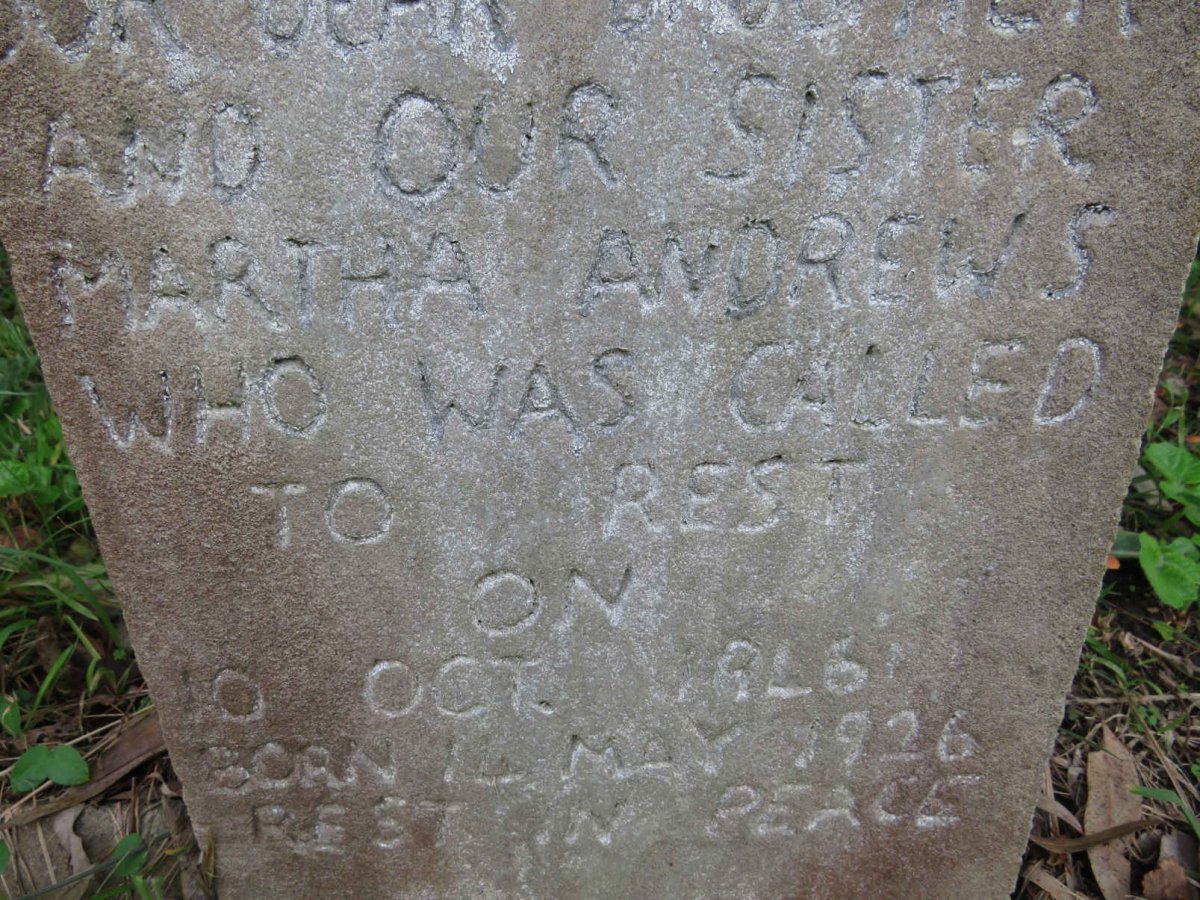 ANDREWS Martha 1926-1946