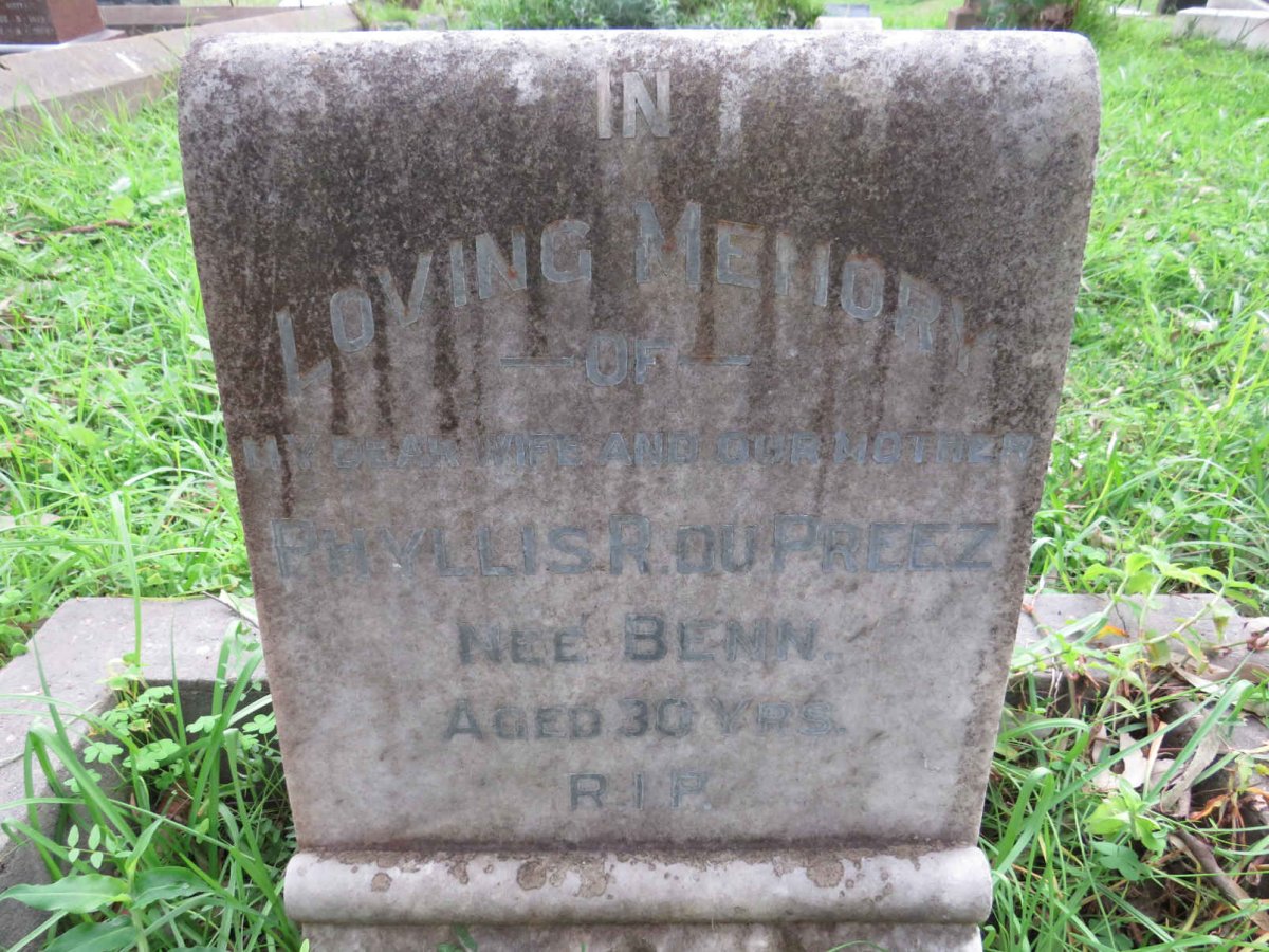 BENN Phyllis R. nee DU PREEZ 
