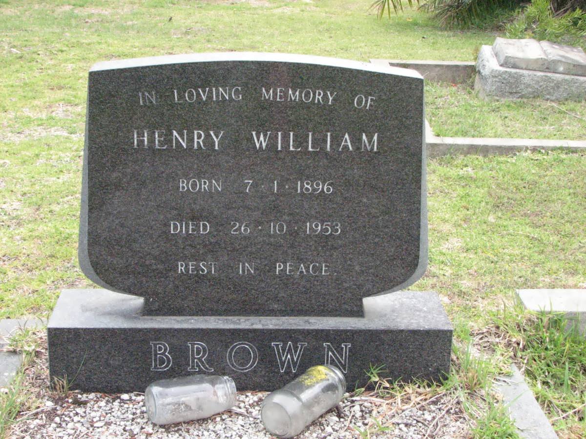 BROWN Henry William 1896-1953