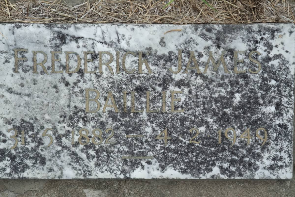 BAILLIE Frederick James 1882-1949
