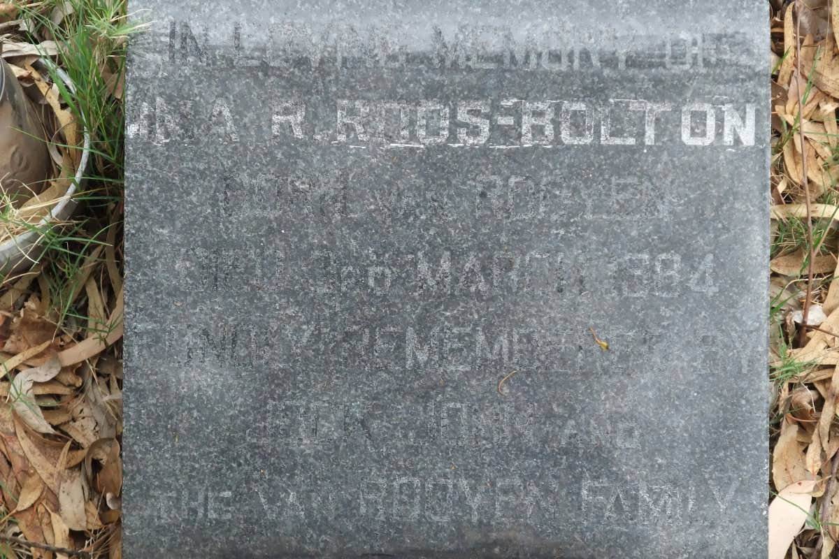 BOLTON Ina, ROOS nee VAN ROOYEN -1984