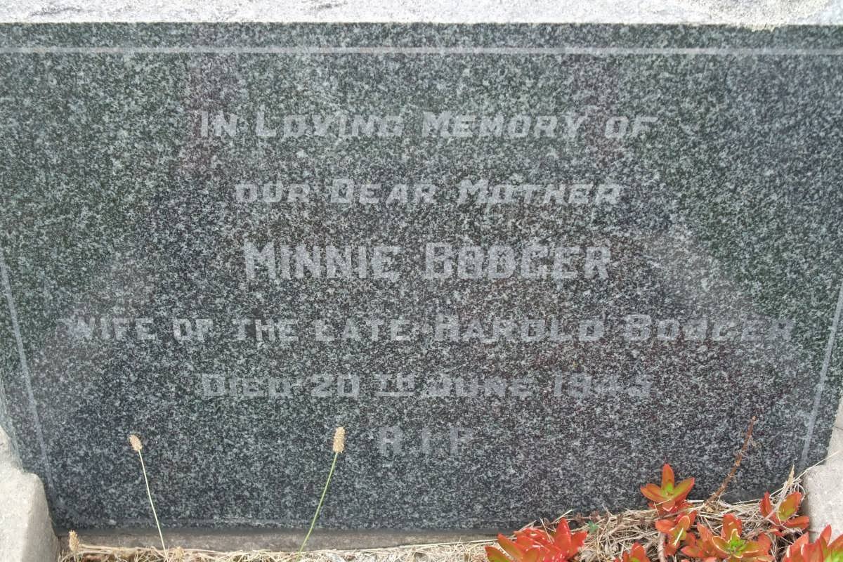 BODGER Minnie -1945