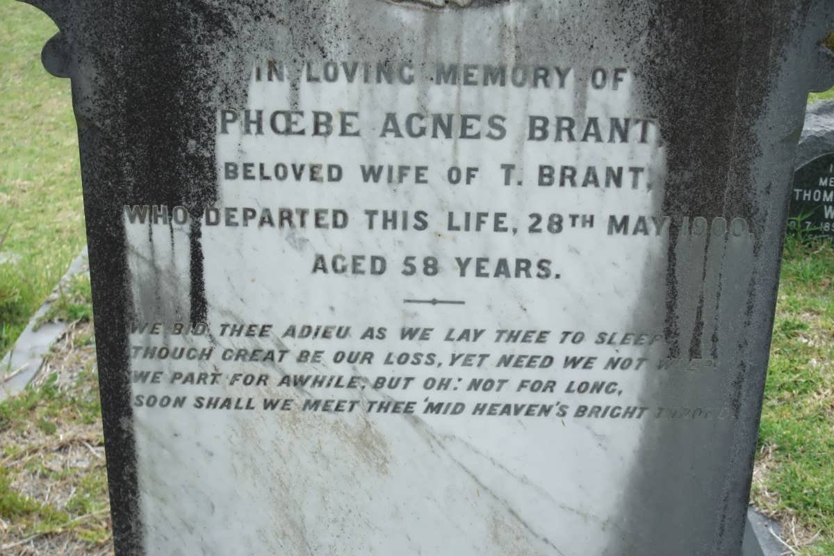 BRANT Phoebe Agnes -1990