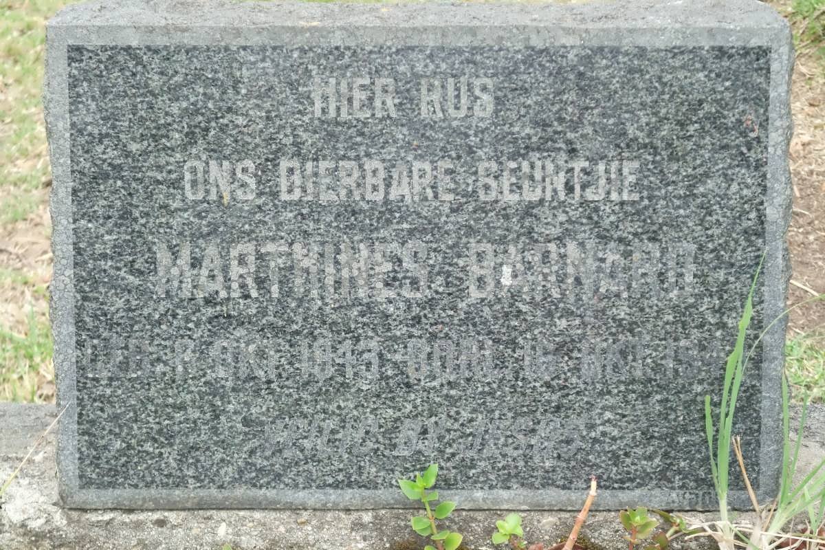 BARNARD Marthinus -1913