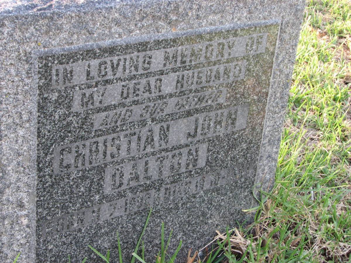DALTON Christian John 1892-