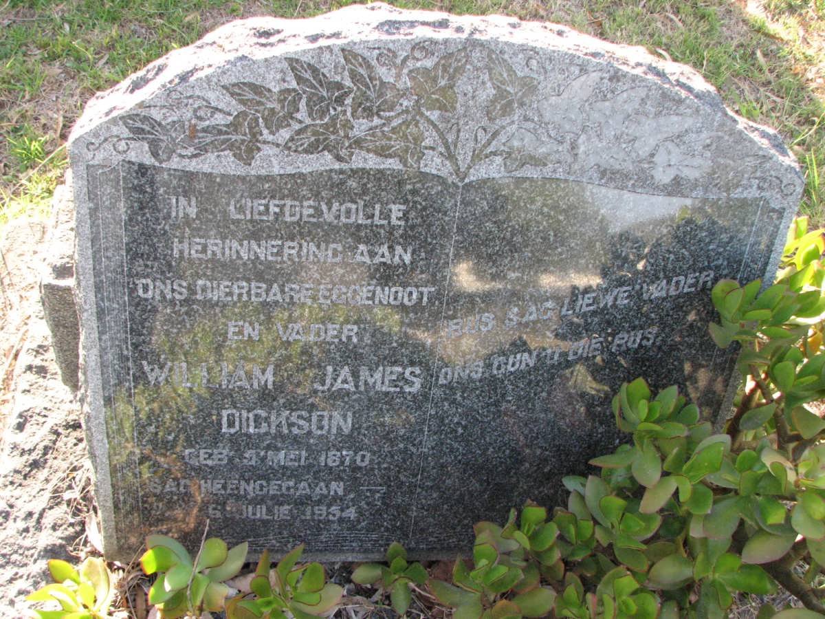 DICKSON William James 1870-1954