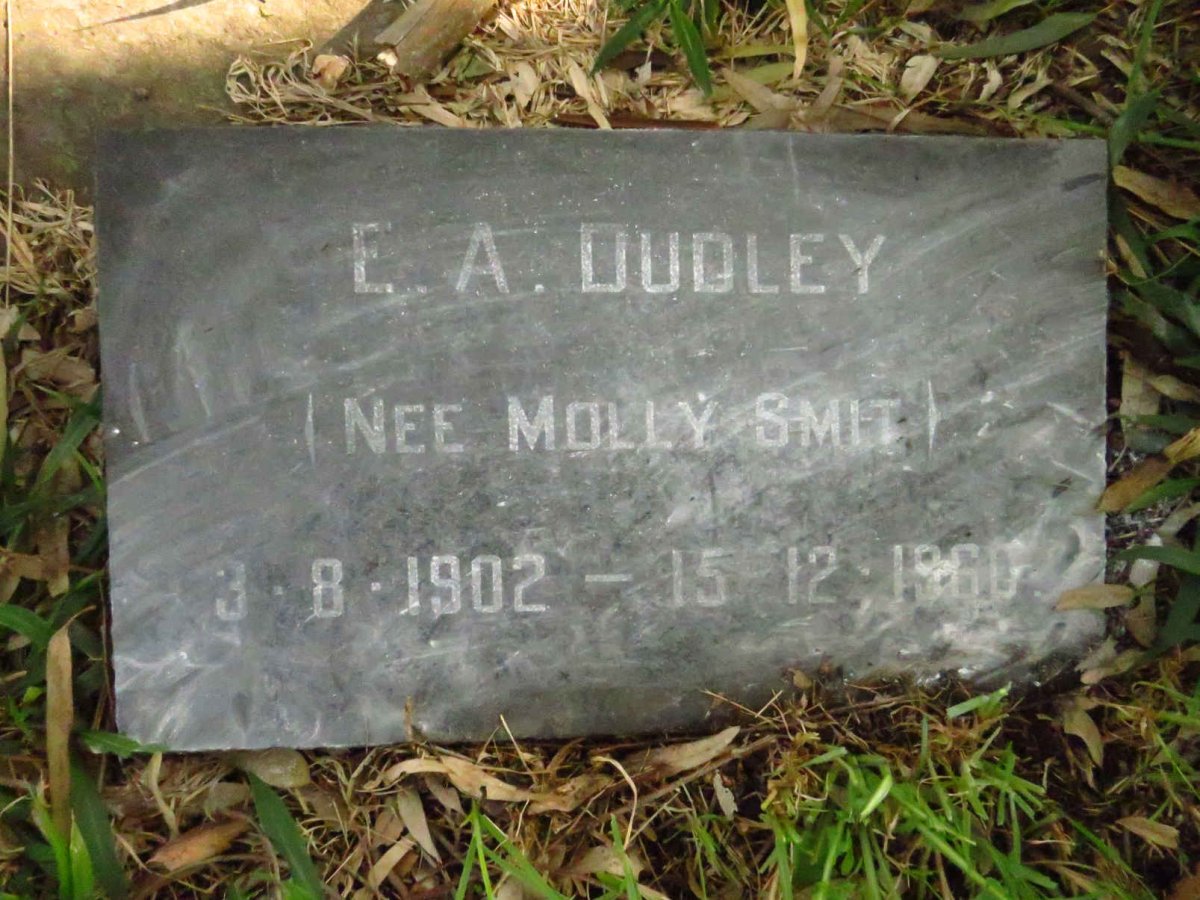 DUDLEY E. A. nee SMIT 1092-1960