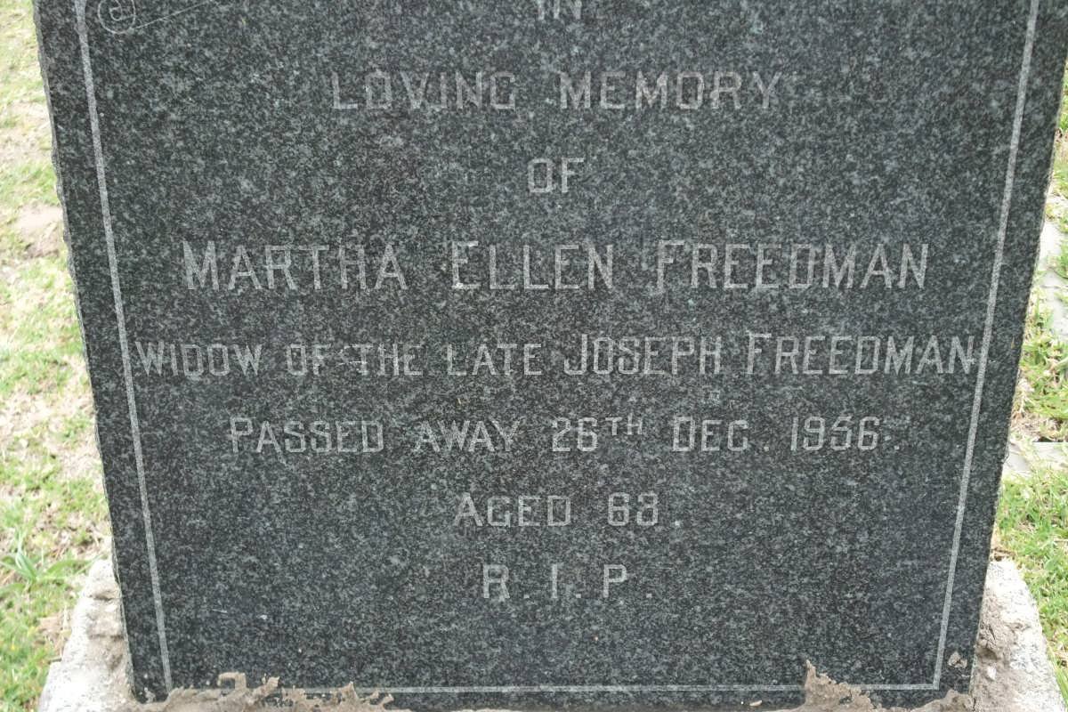 FREEDMAN Marth Ellen -1956