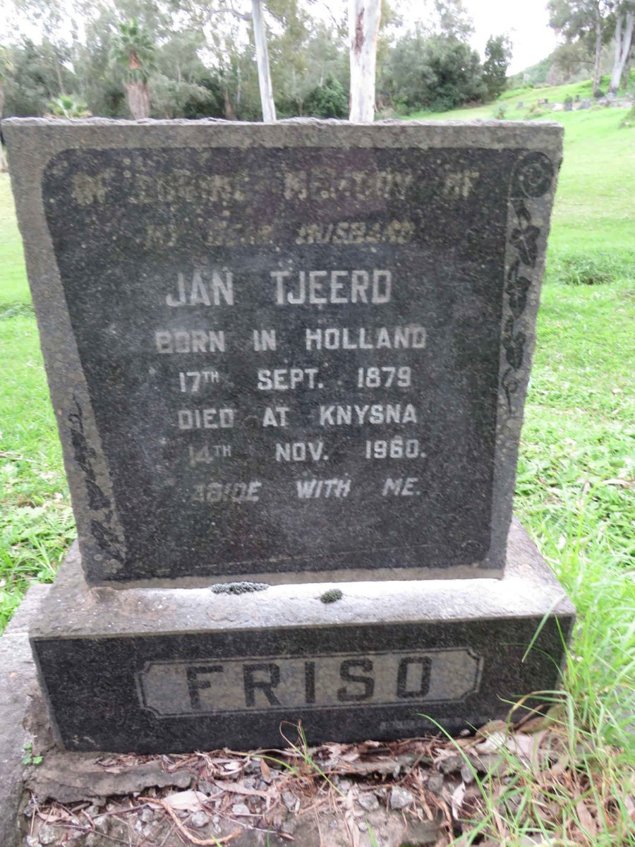 FRISO Jan Tjeerd 1879-1960