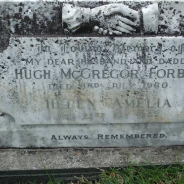 FORBES Hugh McGregor -1960 &amp; Helen Amelia -1965