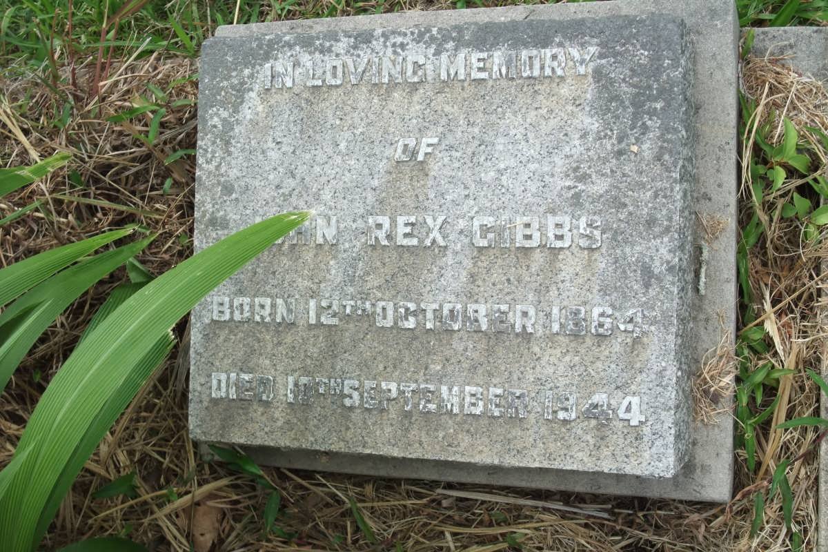 GIBBS John Rex 1864-1944