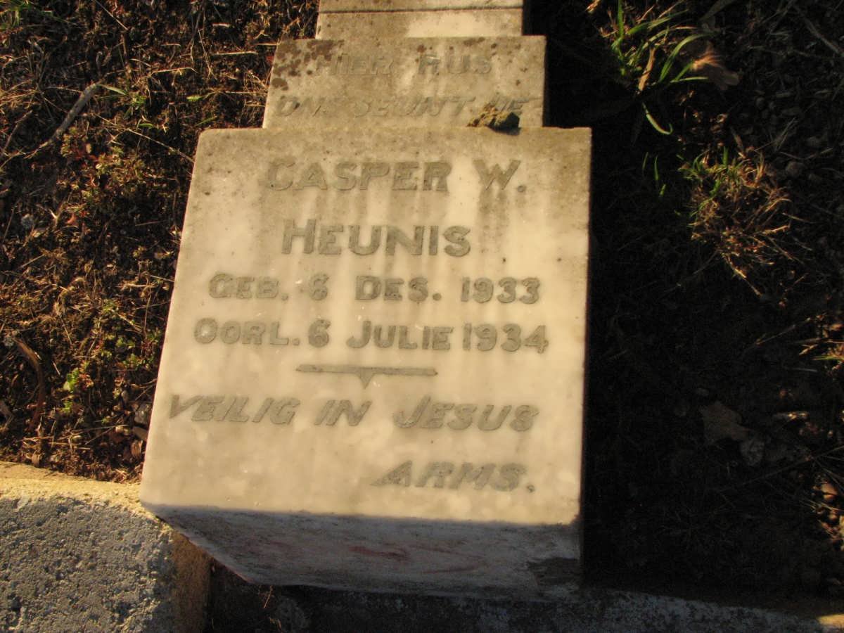 HEUNIS Casper W. 1933-1934