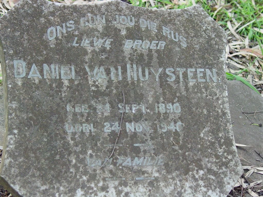 HUYSTEEN Daniel, van 1890-1940