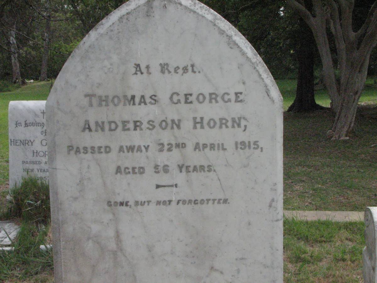 HORN Thomas George Anderson -1915