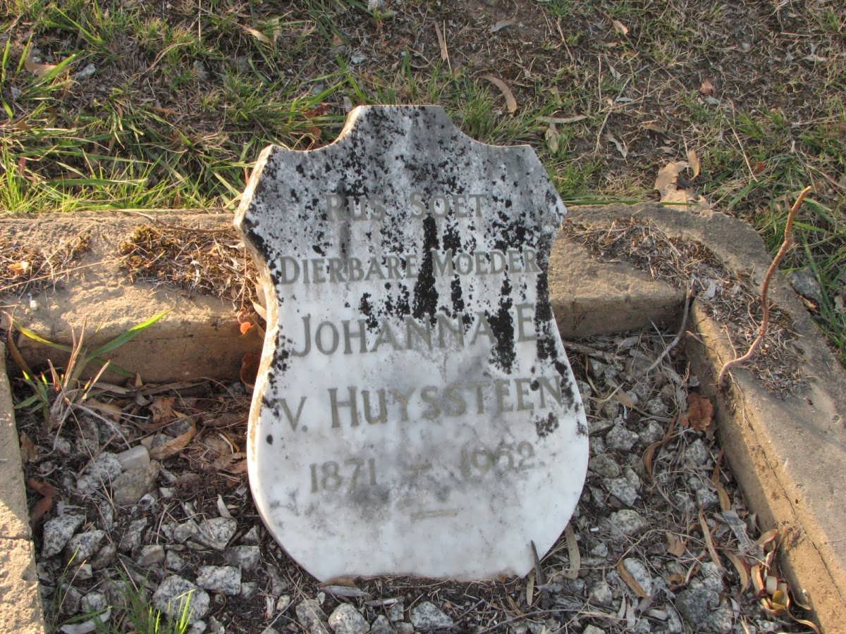HUYSSTEEN Johanna E., van 1871-1962