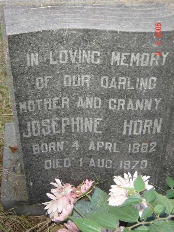 HORN Josephine 1882-1970