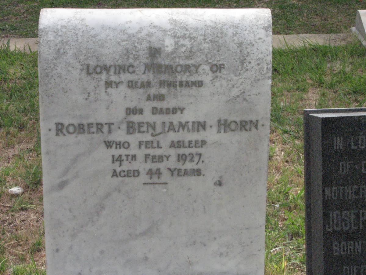 HORN Robert Benjamin -1927